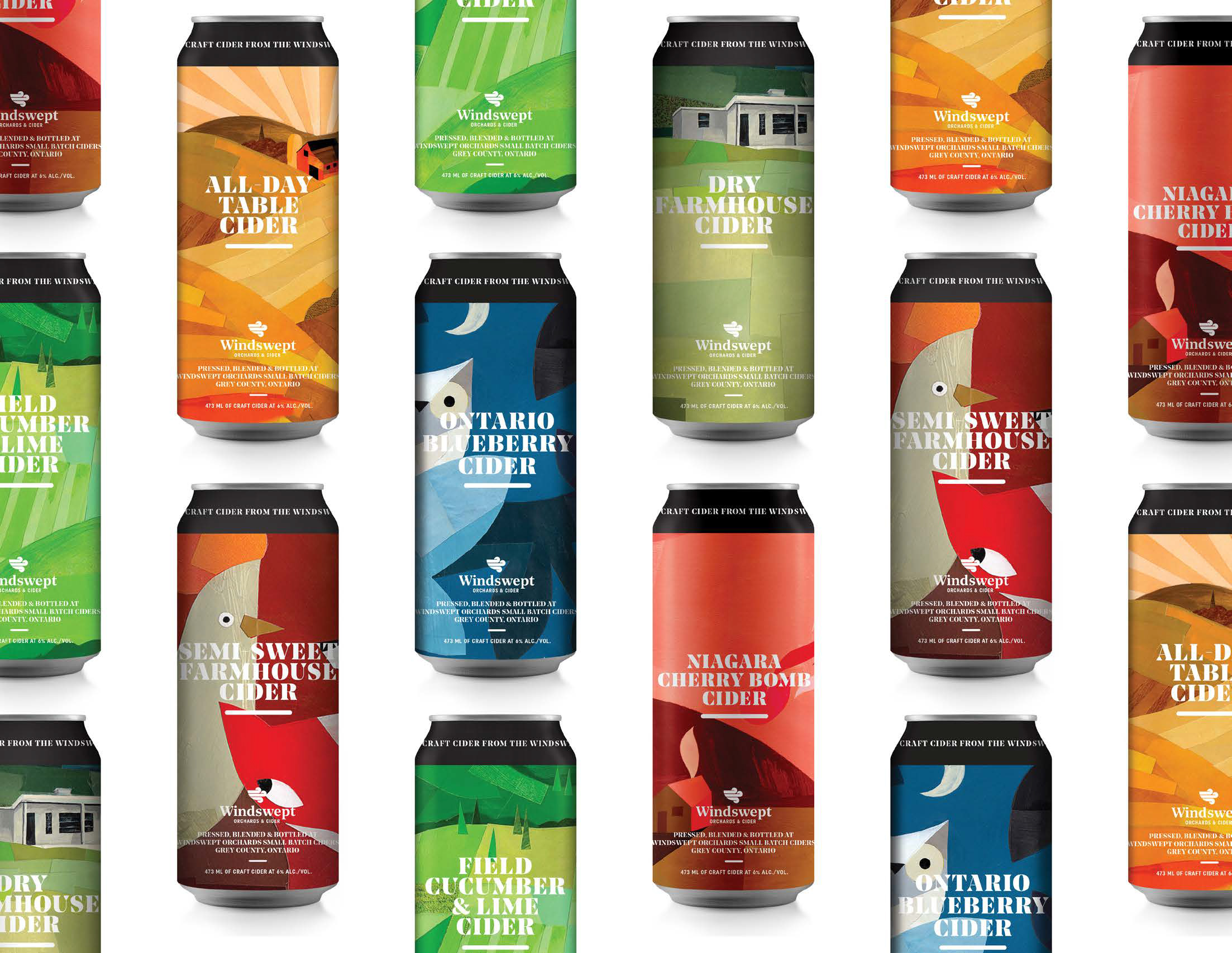 Concept Branding and Packaging Design Work for Canadian Cider World